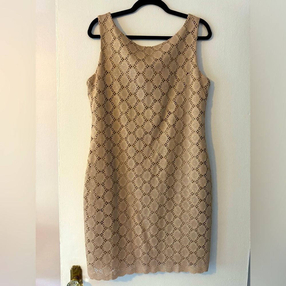RSVP Lovely V-Back Sheath Dress (Size 12)